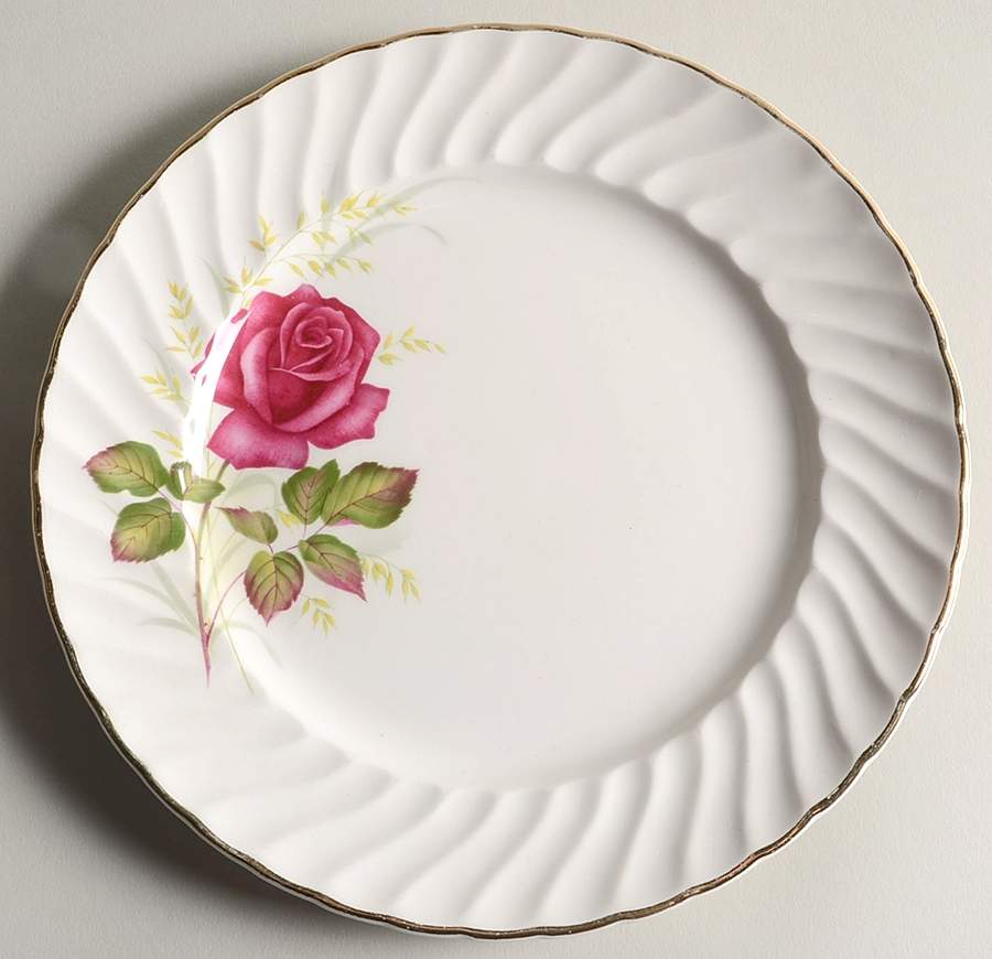 Anniversary Rose Salad Plate by Ridgway (Ridgways)-1
