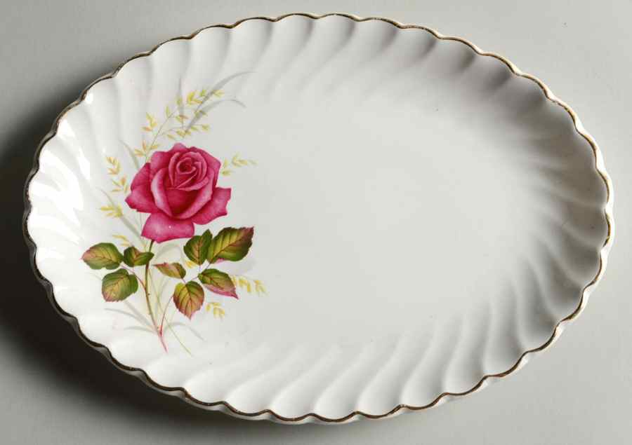Anniversary Rose Relish/Gravy Underplate by Ridgway (Ridgways)-1