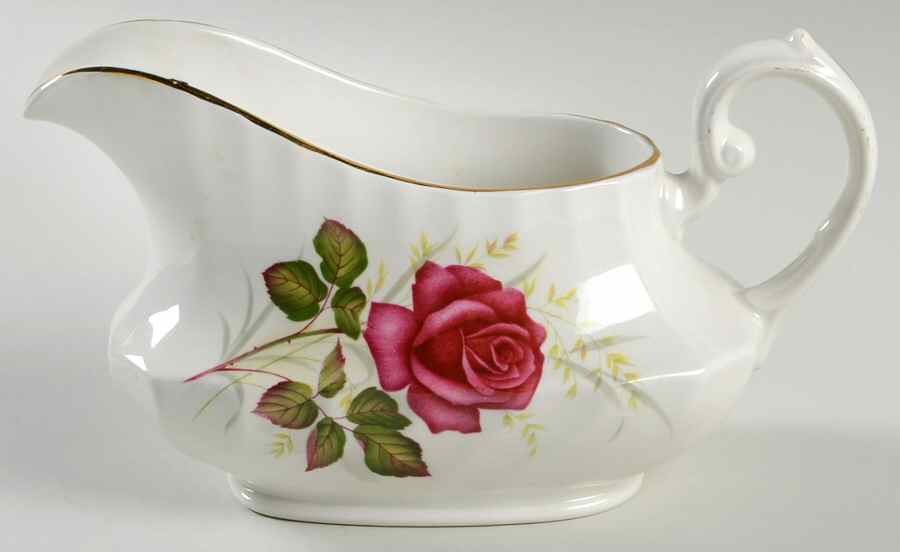 Anniversary Rose Gravy Boat by Ridgway (Ridgways)-1