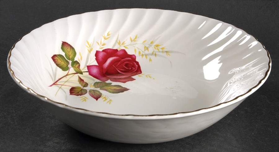 Anniversary Rose 9" Round Vegetable Bowl by Ridgway (Ridgways)-1
