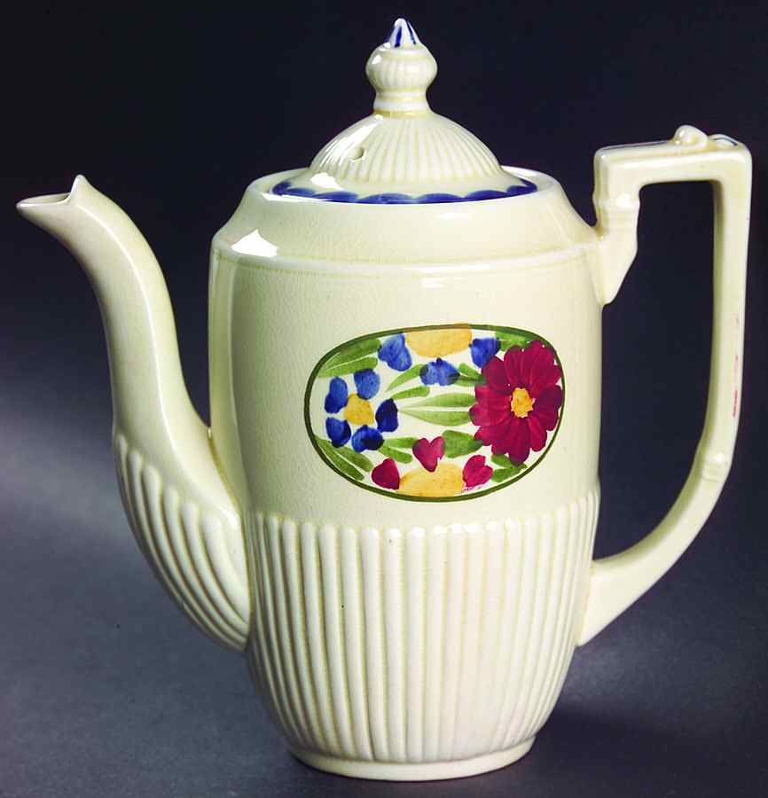 Avignon Individual Coffee Pot & Lid by Ridgway (Ridgways)-1