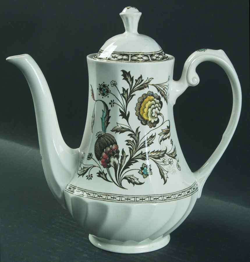 Balmoral Coffee Pot & Lid by Ridgway (Ridgways)-1