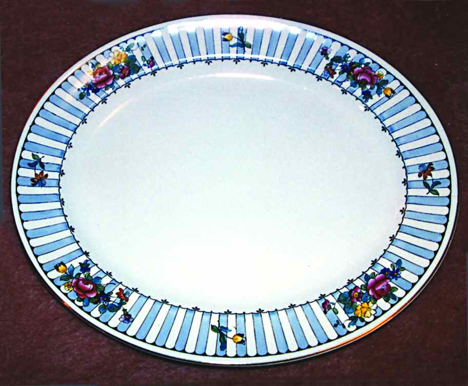 Beaumont 14" Oval Serving Platter by Ridgway (Ridgways)-1
