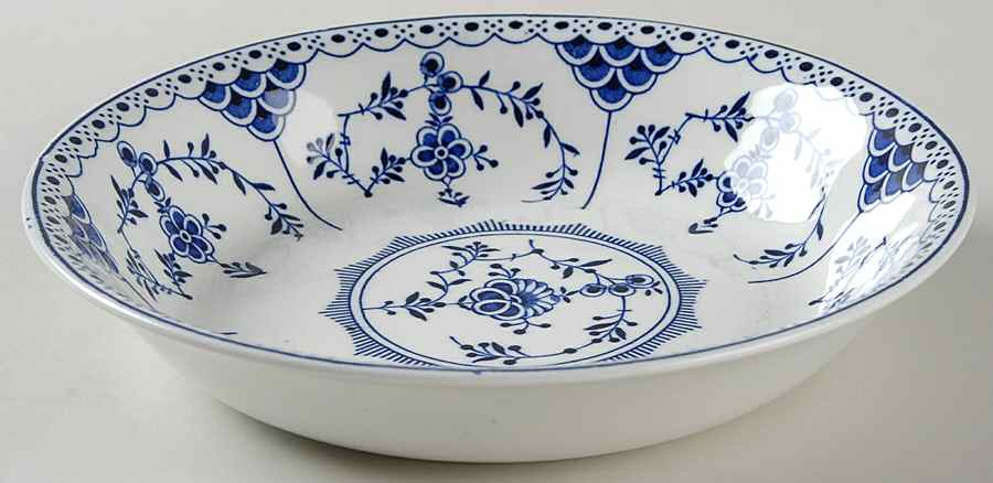 Blue Danish Coupe Soup Bowl by Ridgway (Ridgways)-1