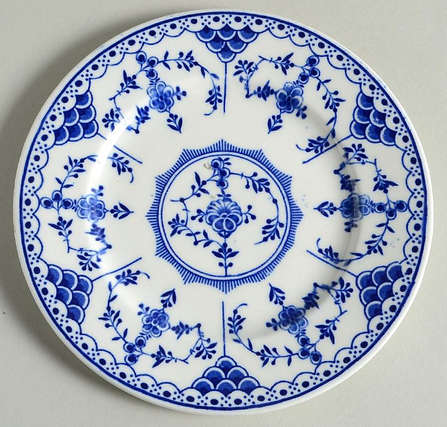 Blue Danish Salad Plate by Ridgway (Ridgways)-1