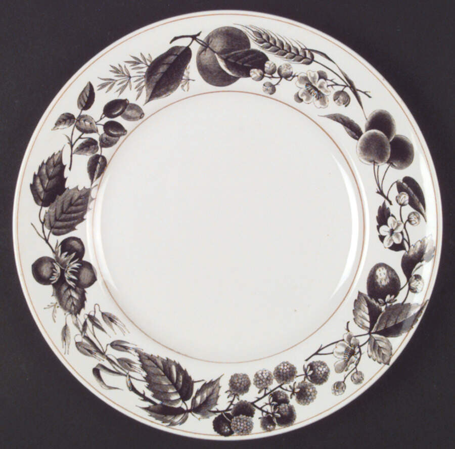 Bountiful Brown Salad Plate by Ridgway (Ridgways)-1