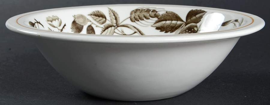 Bountiful Brown Coupe Cereal Bowl by Ridgway (Ridgways)-1