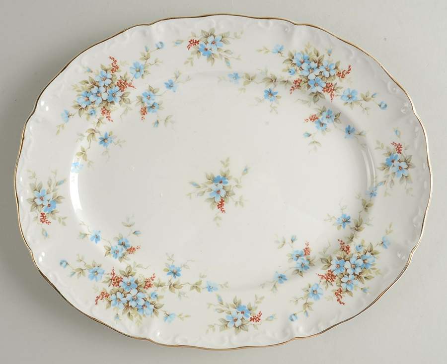 Camille 11" Oval Serving Platter by Ridgway (Ridgways)-1