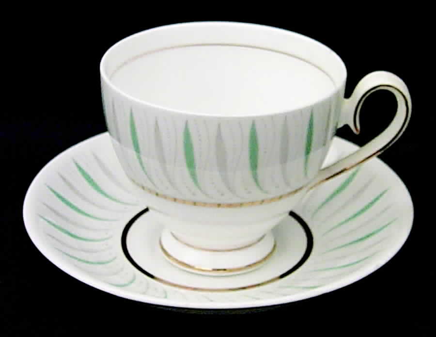 Caprice Footed Cup & Saucer Set by Ridgway (Ridgways)-1