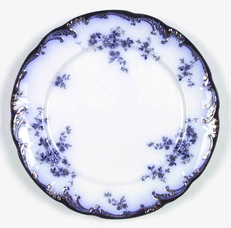Chiswick (Flow Blue) Dinner Plate by Ridgway (Ridgways)-1