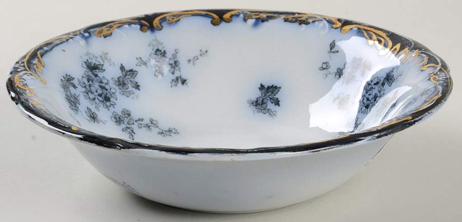 Chiswick (Flow Blue) Coupe Cereal Bowl by Ridgway (Ridgways)-1