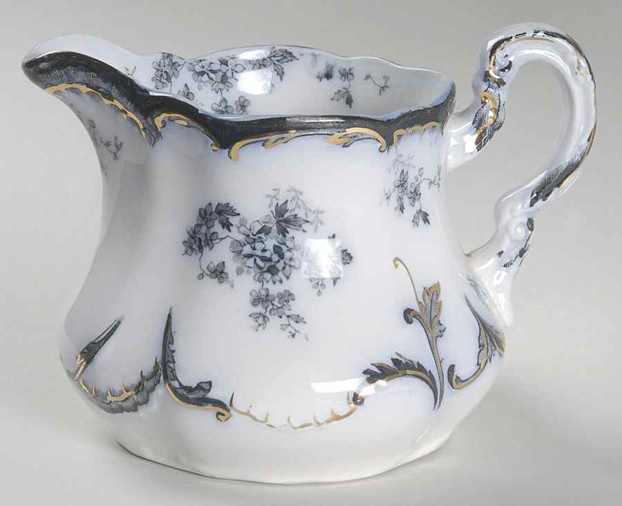 Chiswick (Flow Blue) Creamer by Ridgway (Ridgways)-1