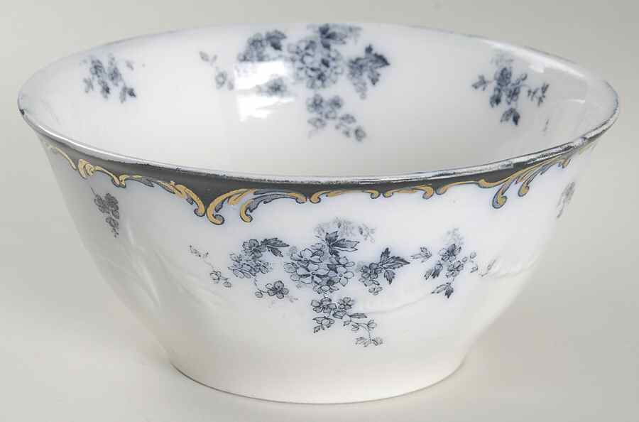 Chiswick (Flow Blue) Cranberry Bowl by Ridgway (Ridgways)-1