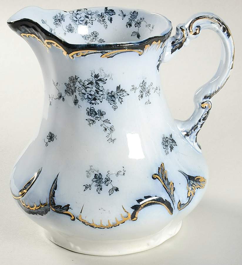 Chiswick (Flow Blue) 20 Oz Pitcher by Ridgway (Ridgways)-1