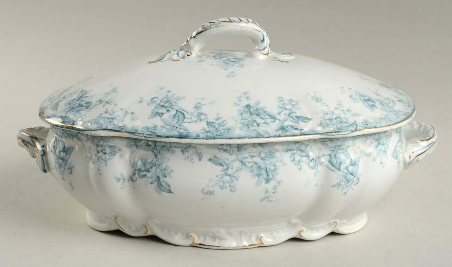 Clevedon Oval Covered Vegetable by Ridgway (Ridgways)-1