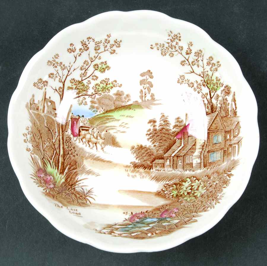 Coaching Days Multicolor (White) Coupe Cereal Bowl by Ridgway (Ridgways)-1