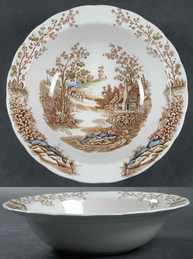 Coaching Days Multicolor (White) 8" Round Vegetable Bowl by Ridgway (Ridgways)-1