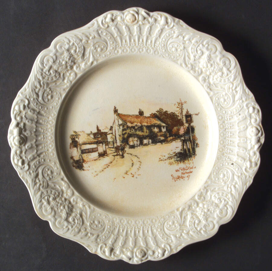 Coaching Days (Renaissance Shape) Luncheon Plate by Ridgway (Ridgways)-1