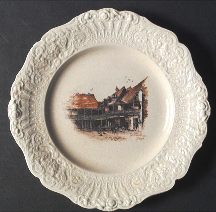 Coaching Days (Renaissance Shape) Luncheon Plate by Ridgway (Ridgways)-1