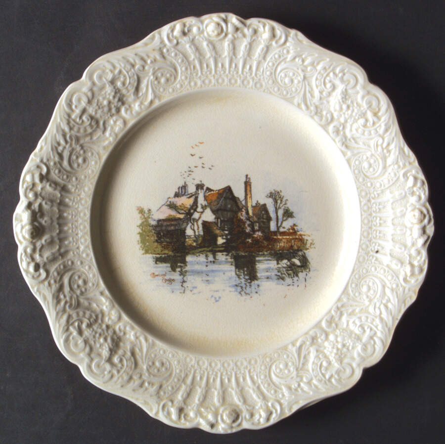Coaching Days (Renaissance Shape) Luncheon Plate by Ridgway (Ridgways)-1