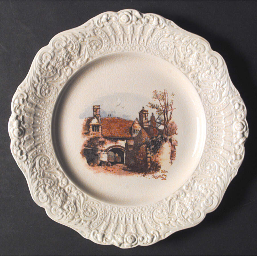 Coaching Days (Renaissance Shape) Luncheon Plate by Ridgway (Ridgways)-1