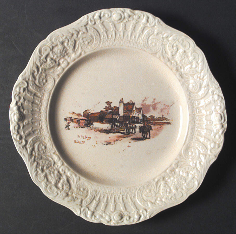 Coaching Days (Renaissance Shape) Dinner Plate by Ridgway (Ridgways)-1
