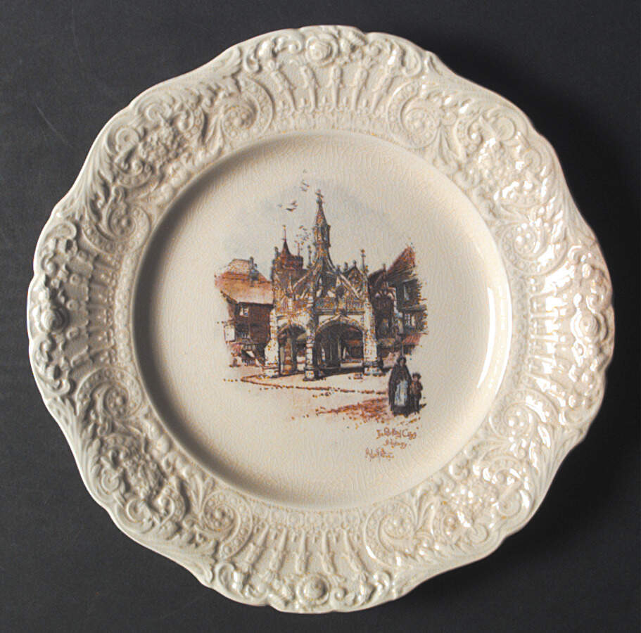 Coaching Days (Renaissance Shape) Dinner Plate by Ridgway (Ridgways)-1