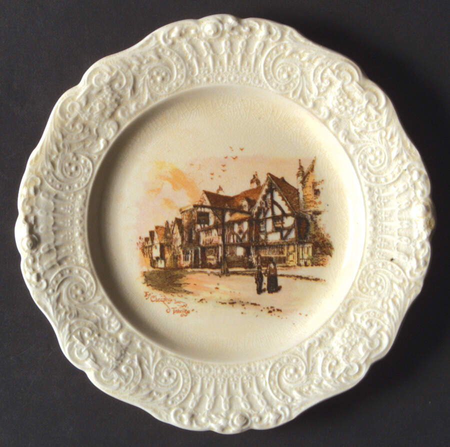 Coaching Days (Renaissance Shape) Bread & Butter Plate by Ridgway (Ridgways)-1