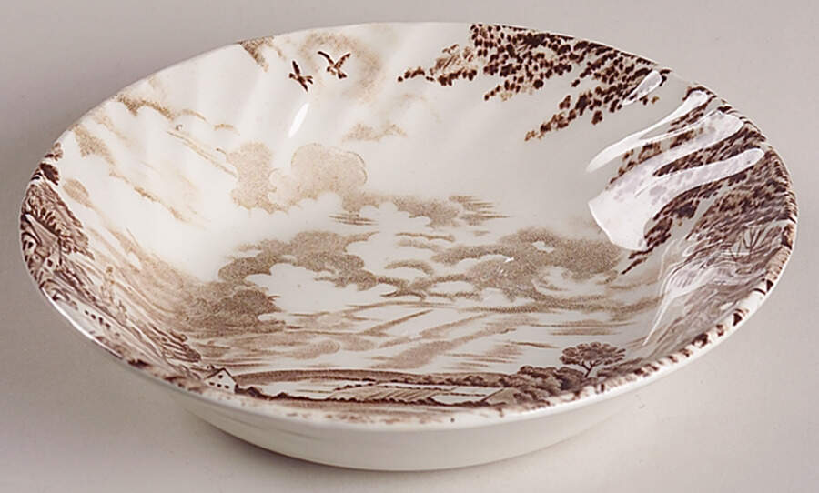 Country Days Brown Fruit/Dessert (Sauce) Bowl by Ridgway (Ridgways)-1