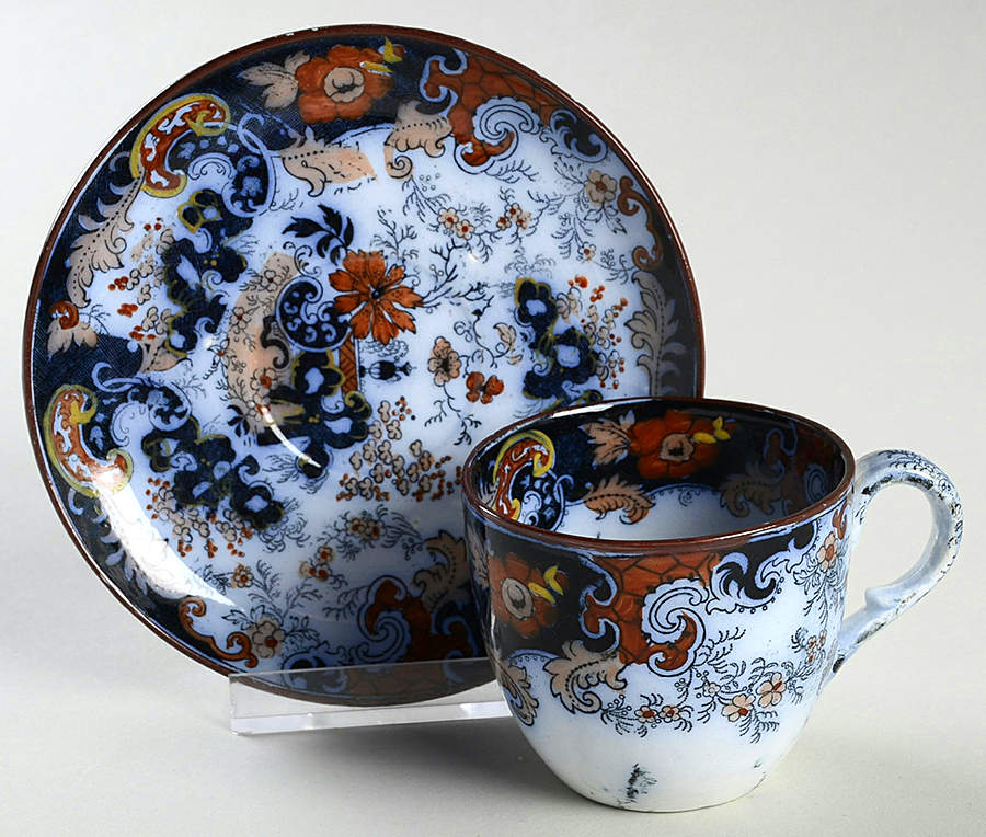 Corey Hill Flat Demitasse Cup & Saucer Set by Ridgway (Ridgways)-1
