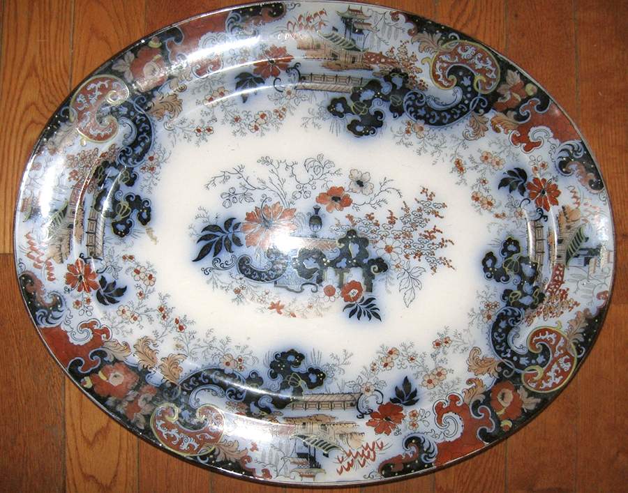 Corey Hill 17" Oval Serving Platter by Ridgway (Ridgways)-1