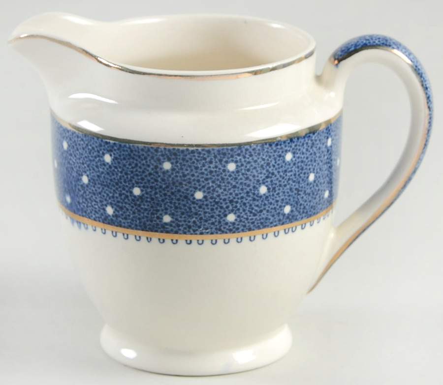 Conway Blue Creamer by Ridgway (Ridgways)-1