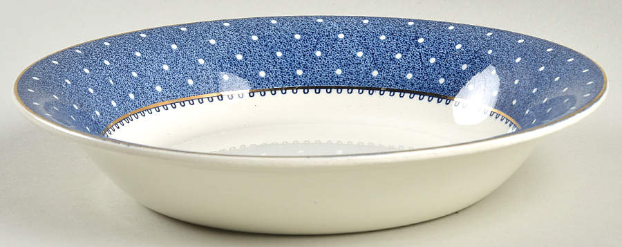 Conway Blue Coupe Soup Bowl by Ridgway (Ridgways)-1