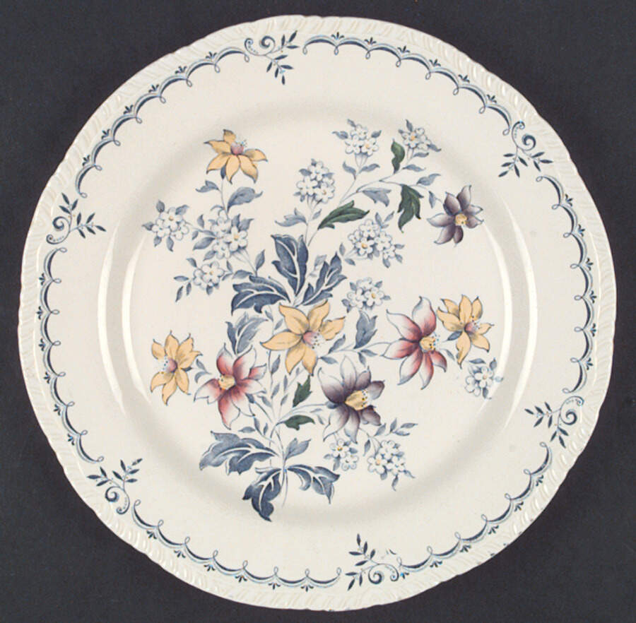 Cornwall Dinner Plate by Ridgway (Ridgways)-1