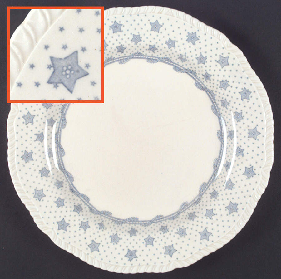Columbian Star Dinner Plate by Ridgway (Ridgways)-1