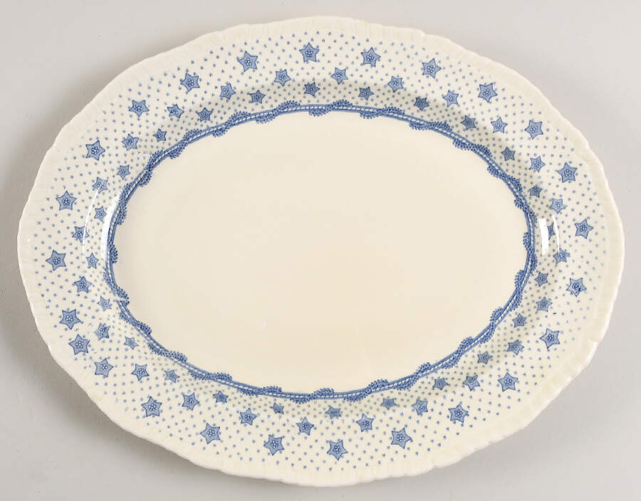 Columbian Star 12" Oval Serving Platter by Ridgway (Ridgways)-1