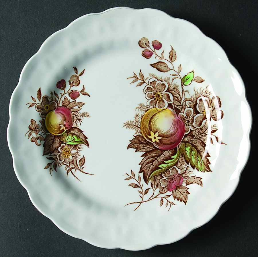 Devon Fruit Bread & Butter Plate by Ridgway (Ridgways)-1