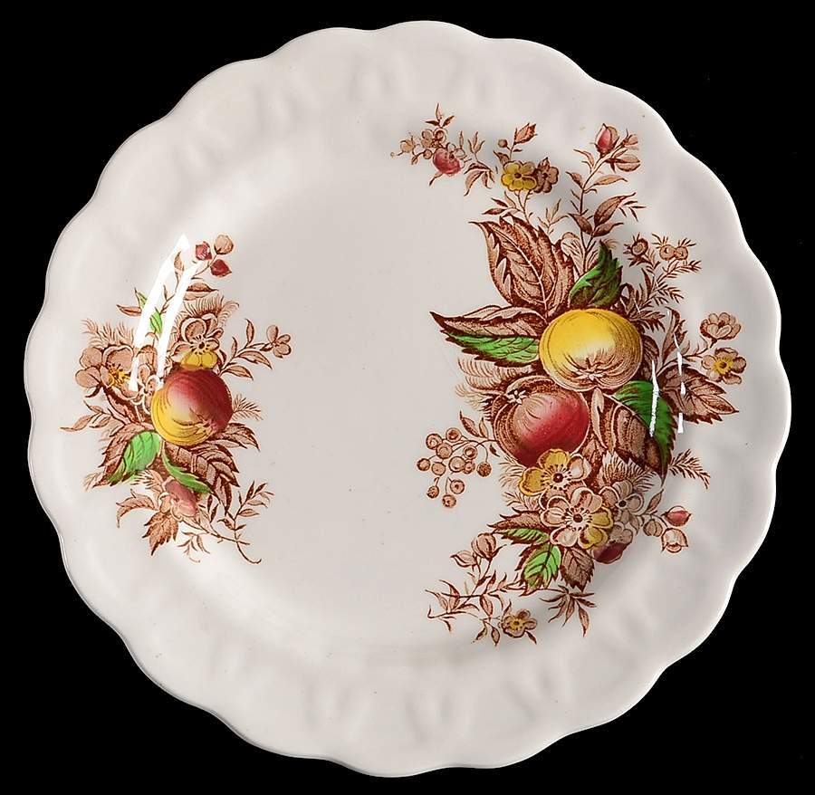 Devon Fruit Salad Plate by Ridgway (Ridgways)-1