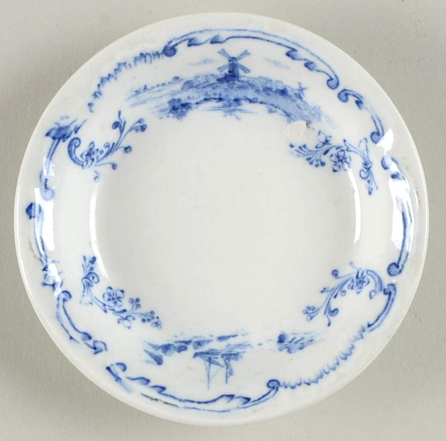 Delft Blue (No Trim) Butter Pat by Ridgway (Ridgways)-1