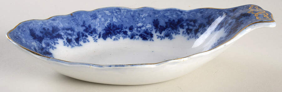 Dundee (Flow Blue) Relish by Ridgway (Ridgways)-1