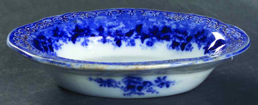 Dundee (Flow Blue) Bon Bon by Ridgway (Ridgways)-1