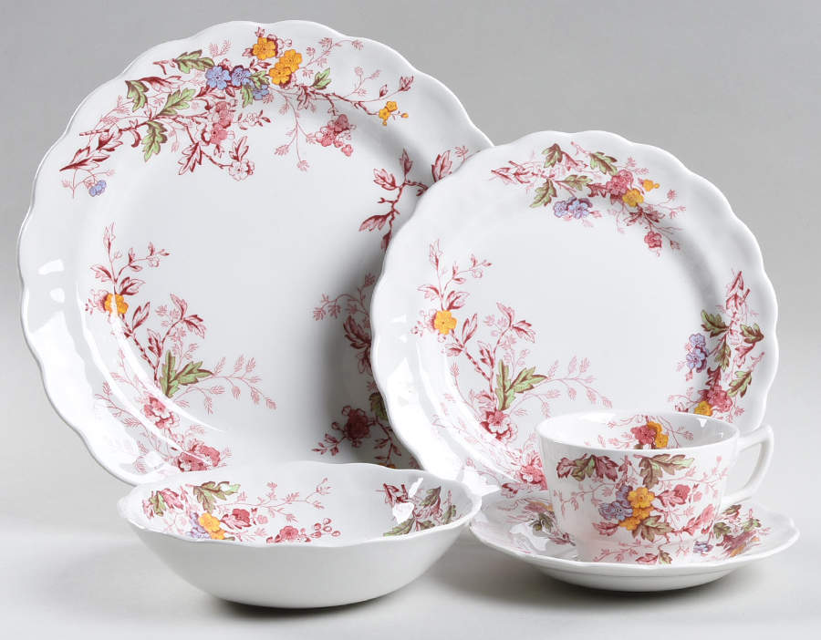 English Garden 5 Piece Place Setting by Ridgway (Ridgways)-1