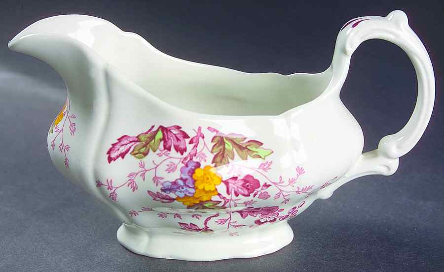 English Garden Gravy Boat by Ridgway (Ridgways)-1