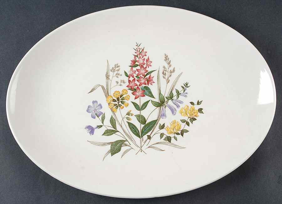 English Garden 12" Oval Serving Platter by Ridgway (Ridgways)-1