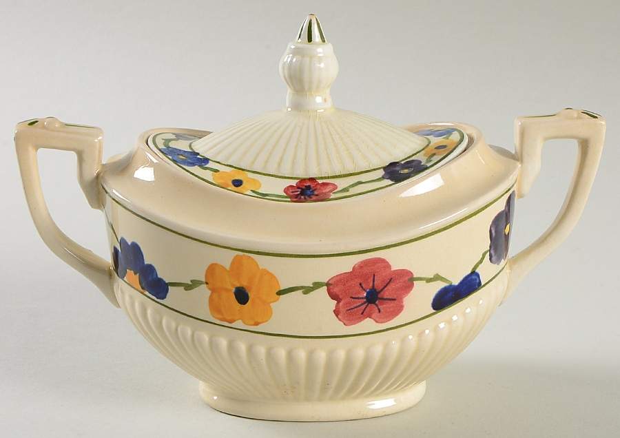 Everglades Sugar Bowl & Lid by Ridgway (Ridgways)-1