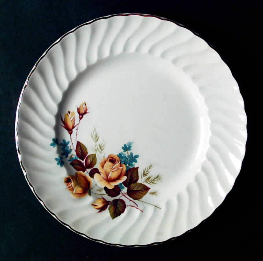 Favourite Rose Dinner Plate by Ridgway (Ridgways)-1