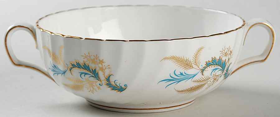 Golden Rhapsody Flat Cream Soup Bowl by Ridgway (Ridgways)-1