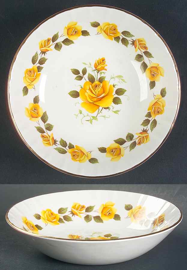 Golden Rose Fruit/Dessert (Sauce) Bowl by Ridgway (Ridgways)-1