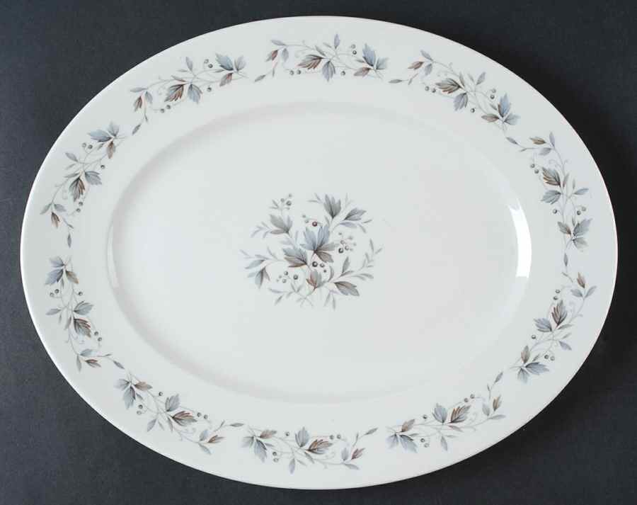 Graywood 14" Oval Serving Platter by Ridgway (Ridgways)-1