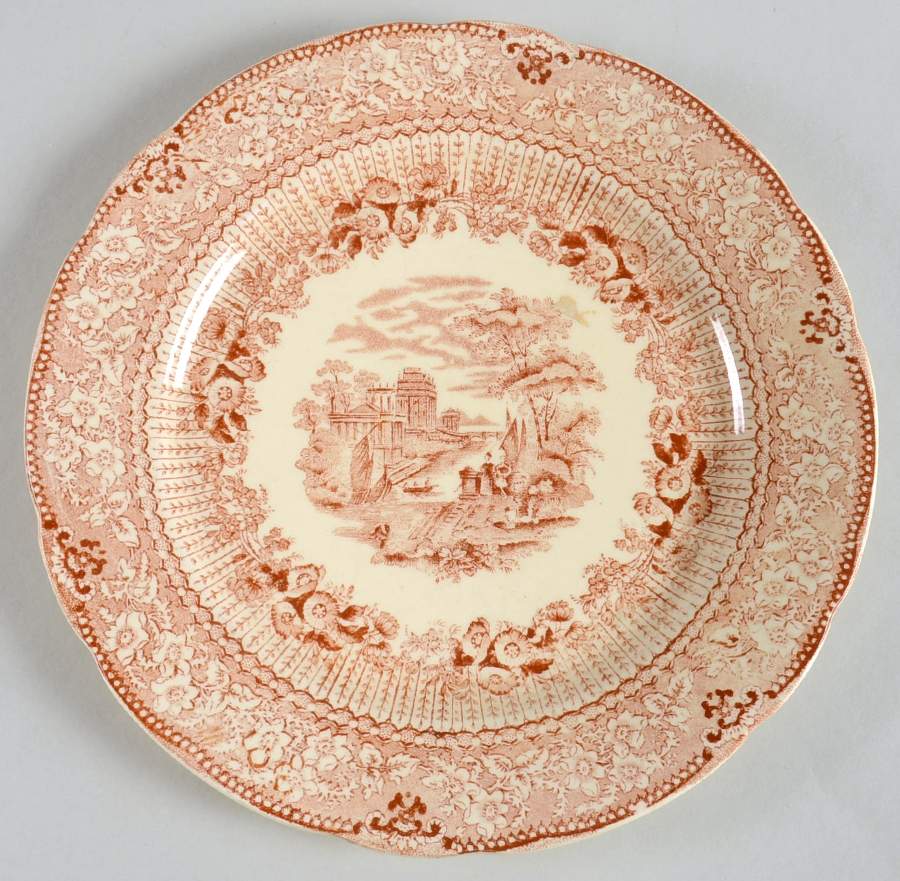 Grecian Brown Luncheon Plate by Ridgway (Ridgways)-1